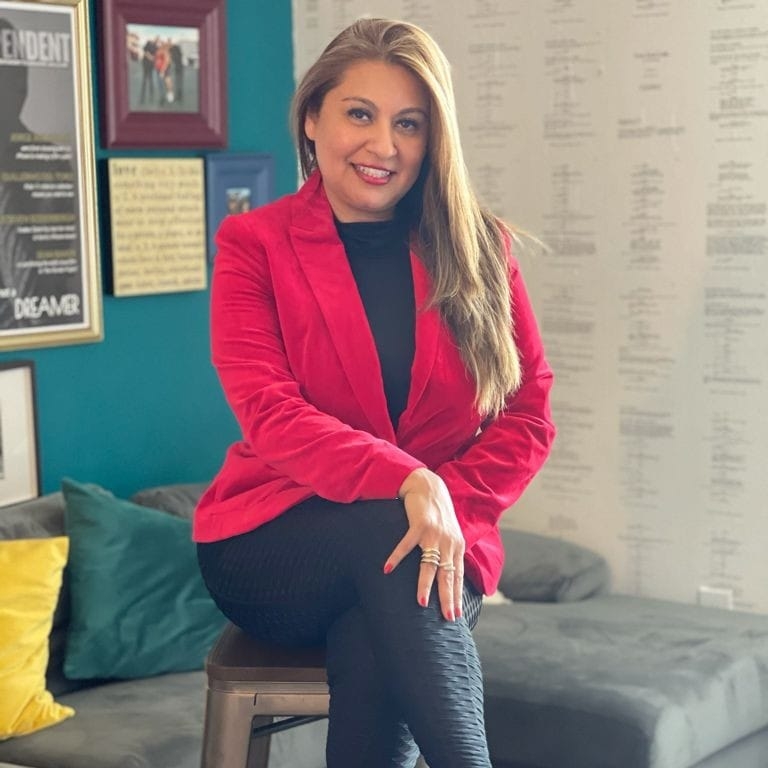 Veronica Xolalpa in her office.